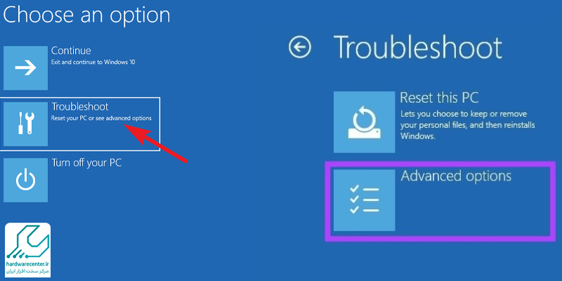 رفع بوت نشدن لپ تاپ HP با استفاده از startup repair
