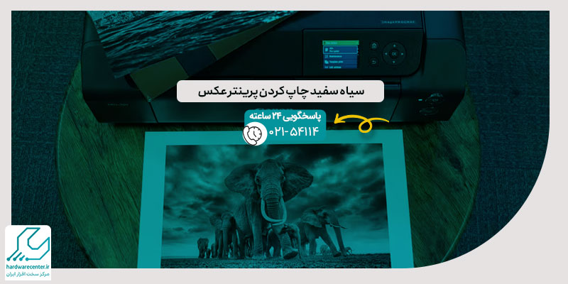 سیاه سفید چاپ کردن پرینتر عکس
